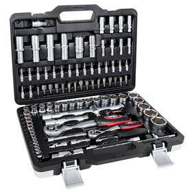 Dopsleutels 1/2", 1/4", set van 94 elementen Airpress 75245