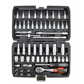 1/4" dopsleutels, set van 56 elementen Awtools AW39056BL