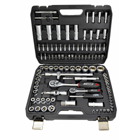Dopsleutels 1/2", 1/4", set van 108 elementen Awtools AW39108BL