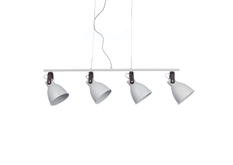 Hanglamp TESSIO 4 Azzardo 2653-4P WHleather