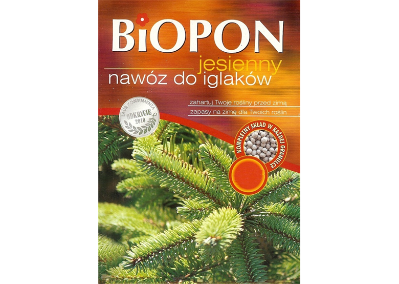 Meststof voor coniferen in de herfst 1kg Biopon 1078