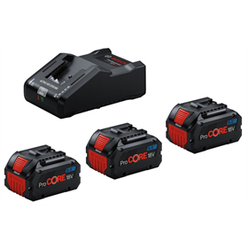 18V 8.0Ah accu's (x3) en lader Bosch 0615A5004Y