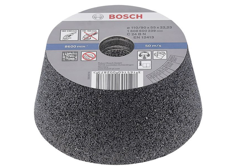 Schuurkom, conisch - steen/beton Bosch 1608600239