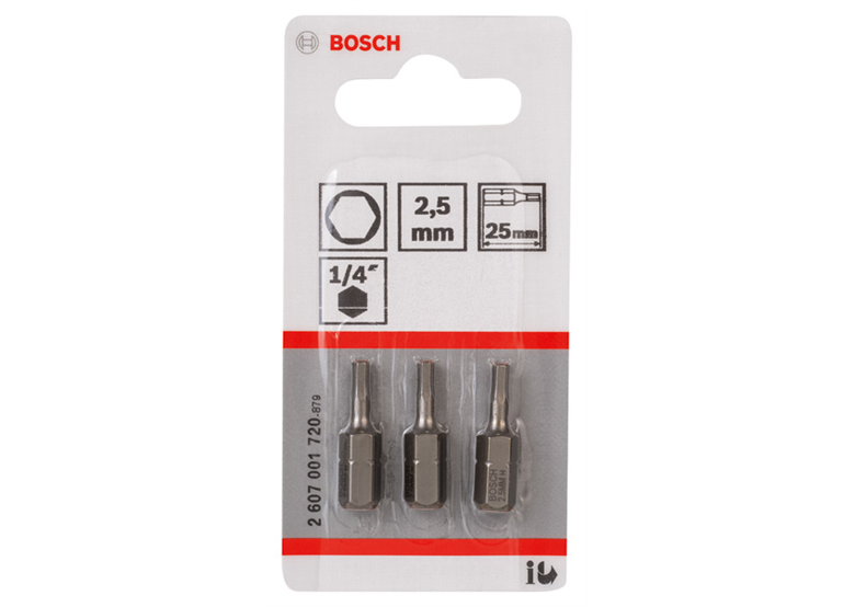 Bit Extra Hart HEX 2,5 Bosch 2607001720