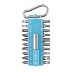 Schroefbitsets met karabijnhaak 21-delige (blue) Bosch 2607002822