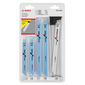 6- delige set Reciprozaagbladen Wood and Metal Bosch 2607010906