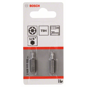 Bit  T9H Security Torx® Extra Hard Bosch 2608522008