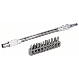 Bitsset 10-delig  25 mm met flexibele verlenging Bosch 2608522376
