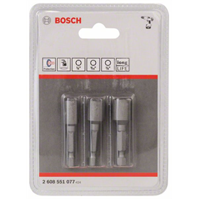 3-delig dopsleutelpack Bosch 2608551077