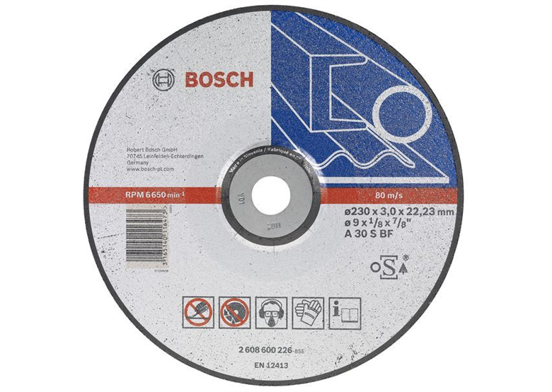 Doorslijpschijf gebogen Expert for Metal Bosch 2608600221