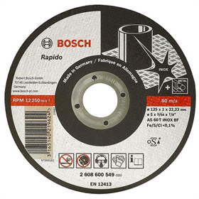 Doorslijpschijf recht Expert for Inox - Rapido Bosch 2608600545