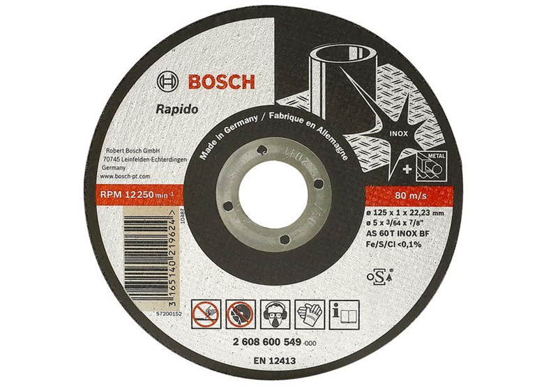 Doorslijpschijf recht Expert for Inox - Rapido Bosch 2608600545