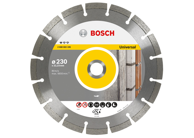 Diamant doorslijpschijf UNIVERSAL 230 Bosch 2608602195