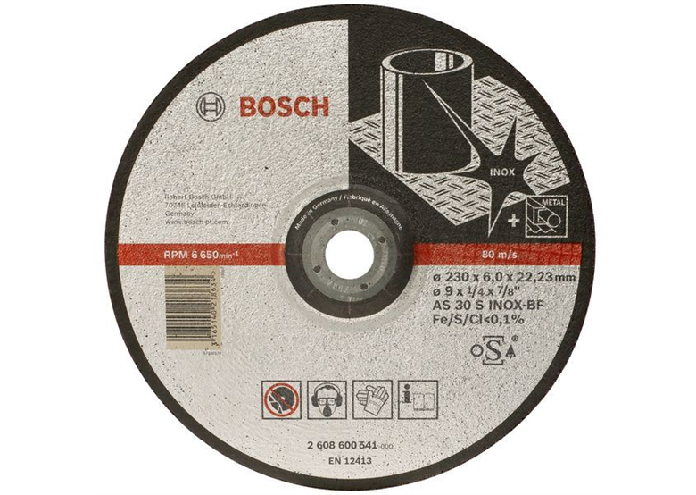 Afbraamschijf gebogen Expert for Inox BF, 125 mm, 22,23 mm, 6,0 mm Bosch 2608602488