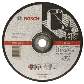 Schuurschijf  Inox AS 30 S INOX BF, 150 mm, 22,23 mm, 6,0 mm Bosch 2608602489