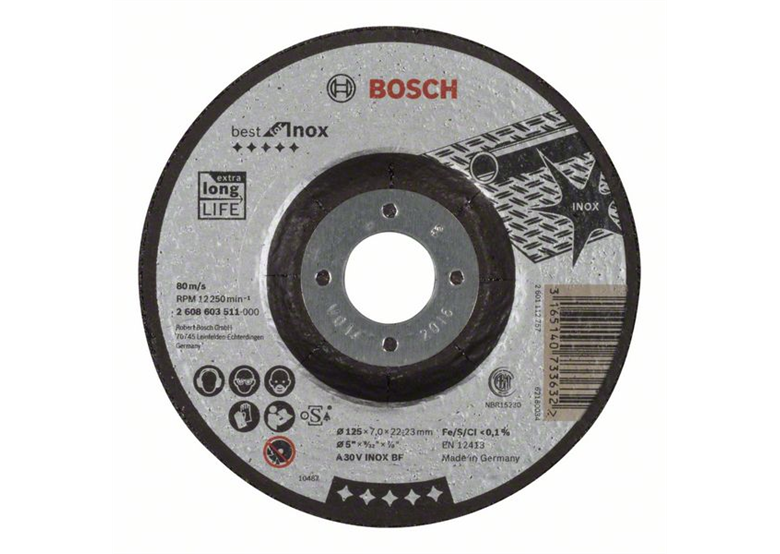 Afbraamschijf gebogen  Best for Inox Bosch 2608603511