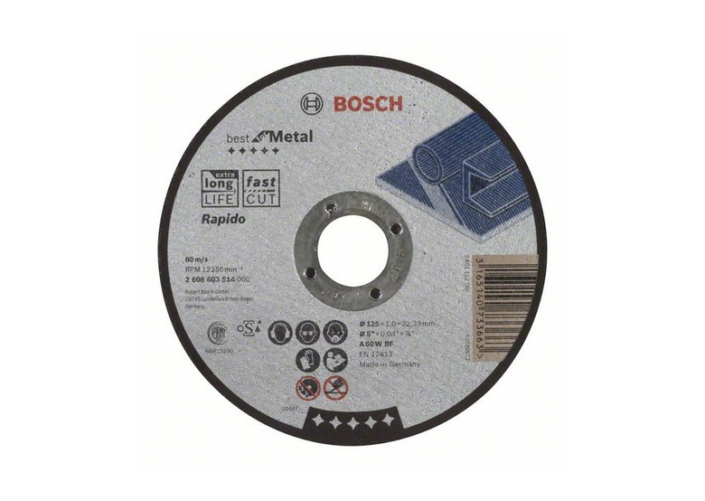Doorslijpschijf Recht Best for Metal – Rapido Bosch 2608603514