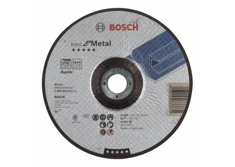 Doorslijpschijf gebogen  Best for Metal – Rapido Bosch 2608603521