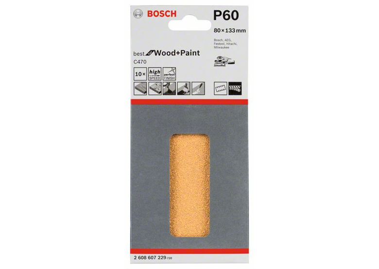 Schuurpapier C470, verpakking  10  st. Bosch 2608607229