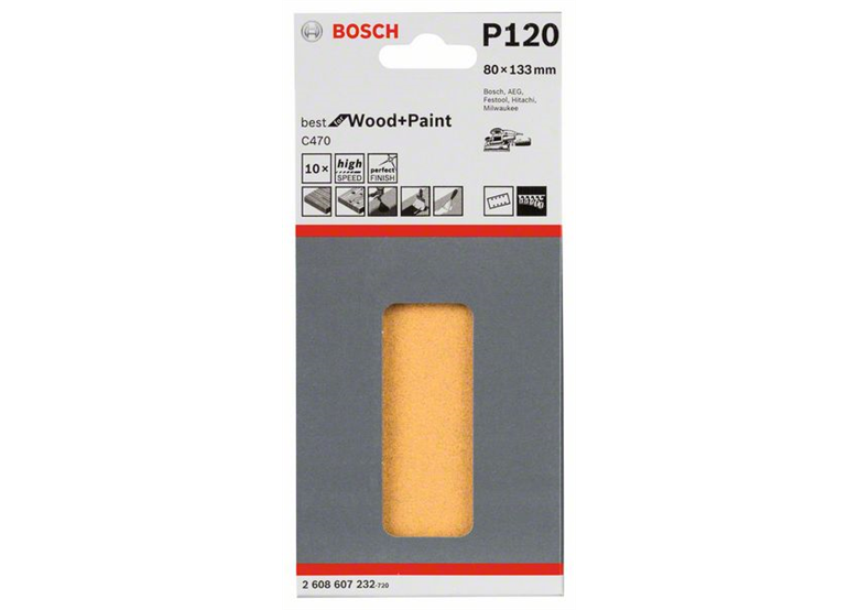 Schuurpapier C470, verpakking  10  st. Bosch 2608607232