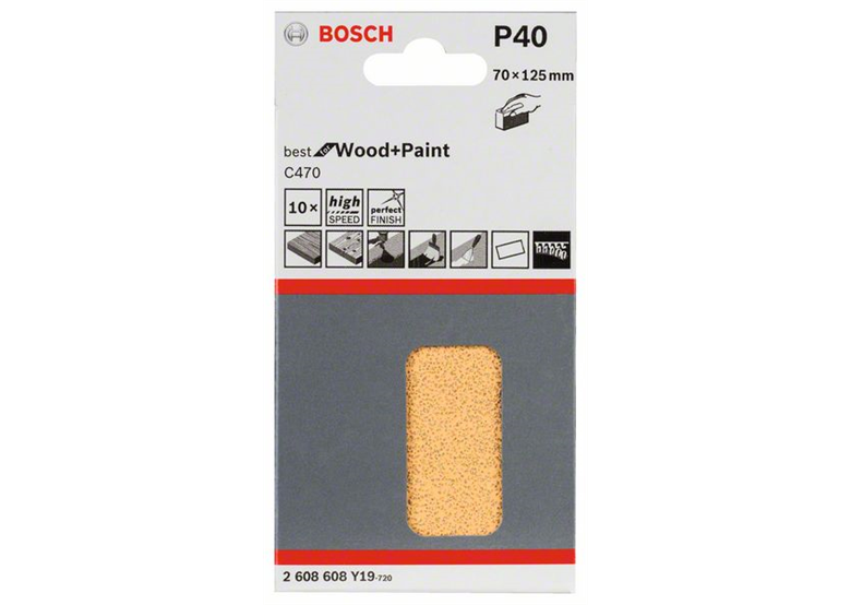 Schuurpapier C470, verpakking  10  st. Bosch 2608608Y19