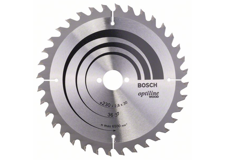 Cirkelzaagblad Optiline Wood 230x30mm T36 Bosch 2608640628