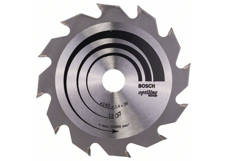 Cirkelzaagblad Optiline Wood 140x20/12,7mm T12 Bosch 2608641168