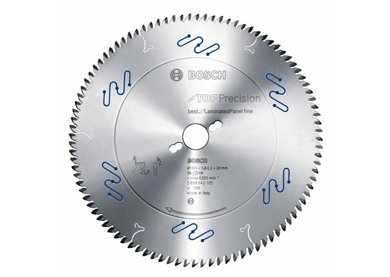 Cirkelzaagblad Top Precision Best for Laminated Panel Fine 350x30mm T108 Bosch 2608642107