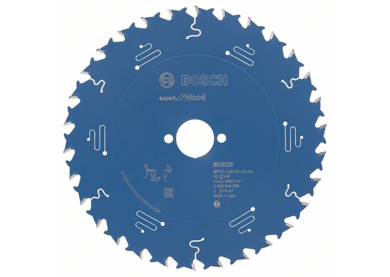 Cirkelzaagblad Expert for Wood 210x30mm T30 Bosch 2608644058