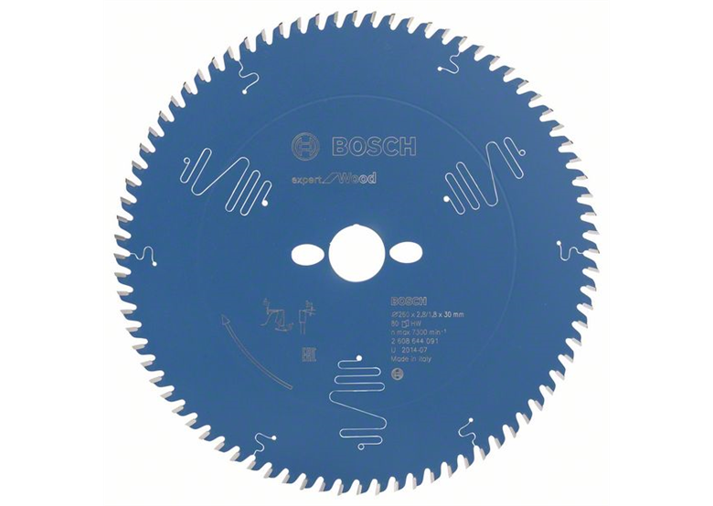 Cirkelzaagblad Expert for Wood 260x30mm T80 Bosch 2608644091