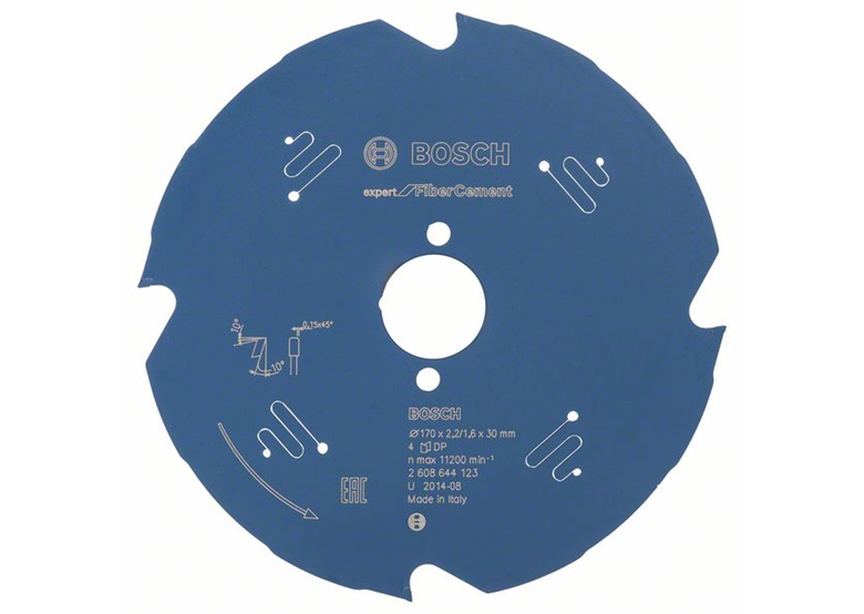 Cirkelzaagblad Expert for Fiber Cement 170x30mm T4 Bosch 2608644123