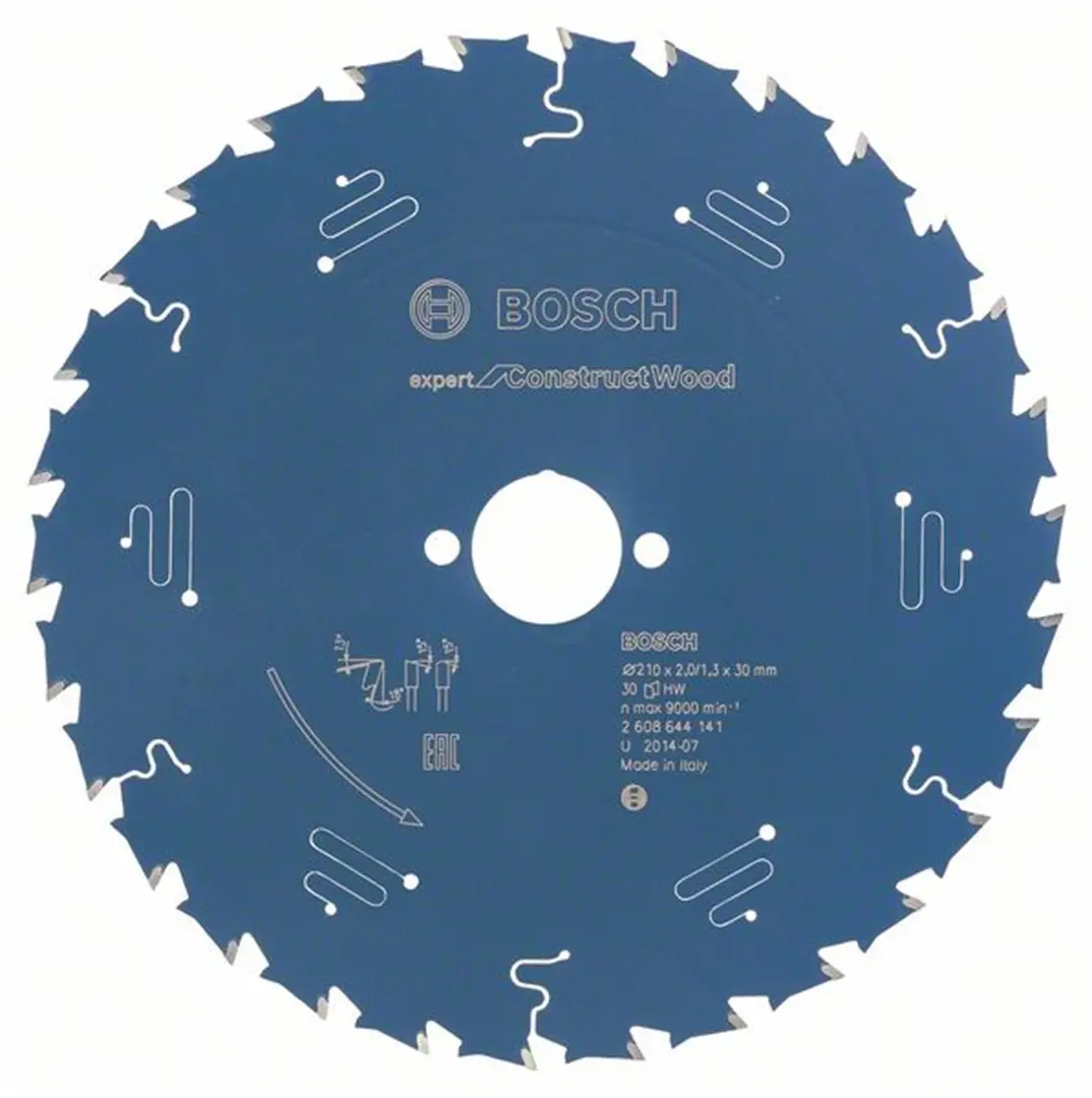 Cirkelzaagblad Expert for Construct Wood 210x30mm T30 Bosch 2608644141