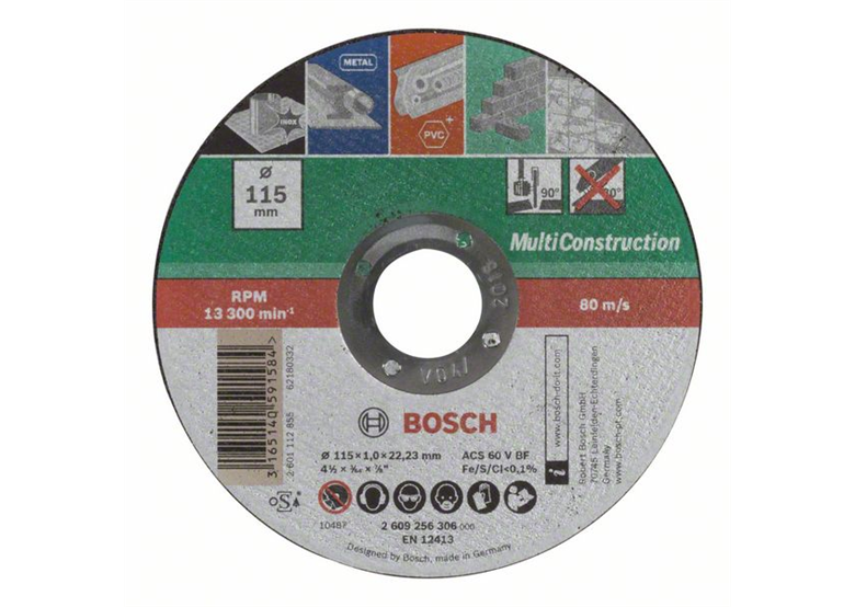Doorslijpschijf recht, Multi Construction 115mm Bosch 2609256306