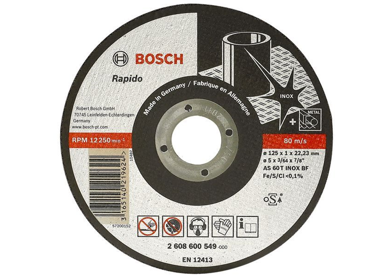 Doorslijpschijf recht Expert for Inox - Rapido Bosch AS 60 T INOX BF