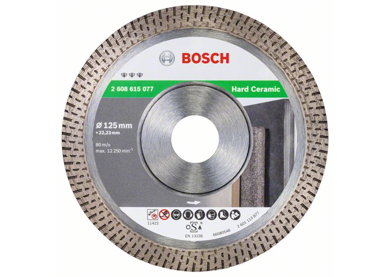 Diamantschijf 125x22,23mm Bosch Best for Hard Ceramic