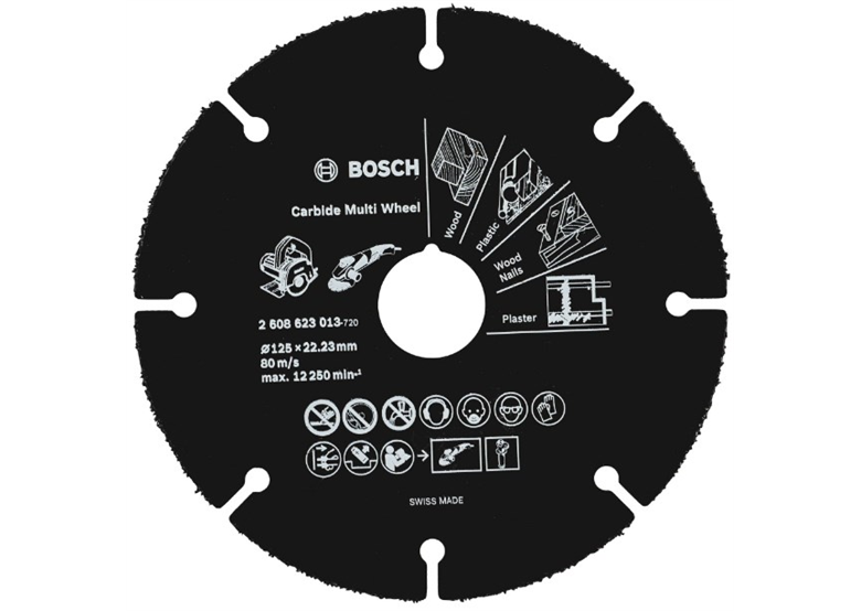 Universele zaagblad 125mm Bosch Carbide Multi Wheel