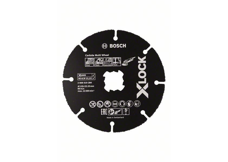 Doorslijpschijf X-Lock 125mm Bosch Carbide Multi Wheel