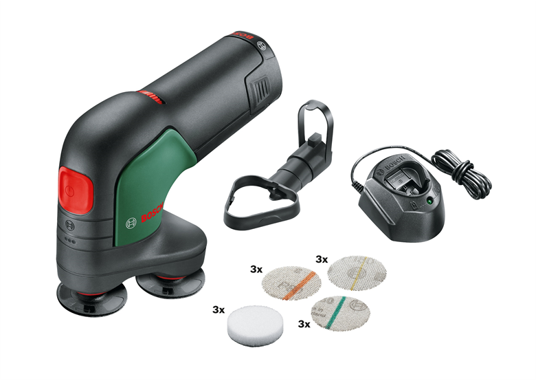 Accuschijfschuurmachine en - polijstmachine Bosch EasyCurvSander 12 1x2.5Ah