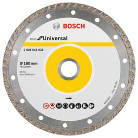 Diamantdoorslijpschijf Segment 180x22,23mm 10st. Bosch ECO for Universal Turbo
