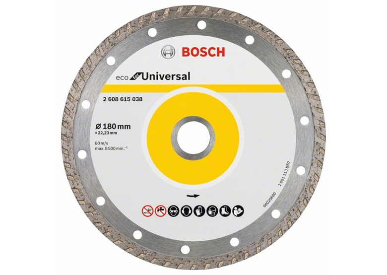 Diamantdoorslijpschijf Segment 180x22,23mm 10st. Bosch ECO for Universal Turbo