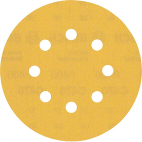 Schuurpapier met 8 gaten 125mm, K 400, 5 stuks. Bosch EXPERT C470