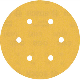 Schuurpapier met 6 gaten, 150, K400, 50 st. Bosch EXPERT C470