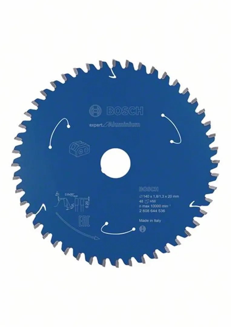 Zaagblad 140x20mm, 48 Bosch Expert for Aluminium