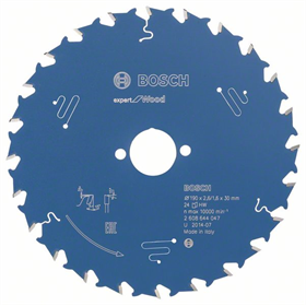 Cirkelzaagblad Expert for Wood 190x30mm T24 Bosch Expert for Wood