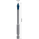 Boor 6x90mm Bosch EXPERT HEX-9 HardCeramic
