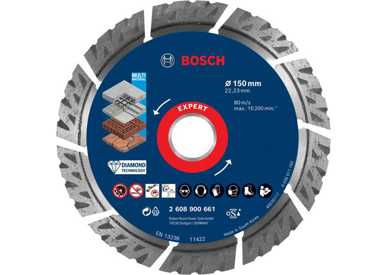 Diamant doorslijpschijf  150x22,23x2,4x12mm Bosch EXPERT MultiMaterial