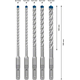 Set van hamerboren 6/6/8/8/10 mm, 5 stuks Bosch EXPERT SDS plus-7X