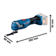 Multitool Bosch GOP 185-LI 1x4.0Ah