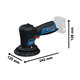 Excentrische schuur- en polijstmachine Bosch GPX 12V-125