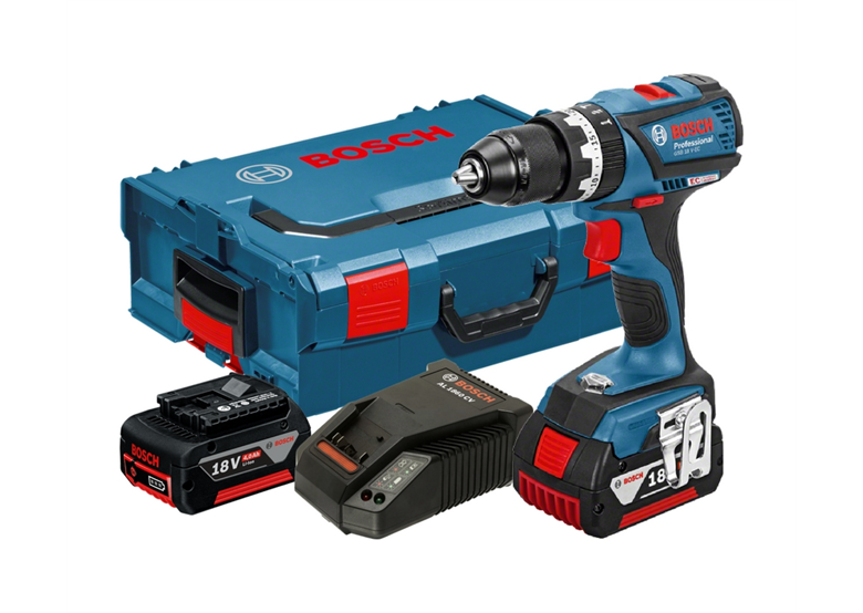 Klopboor-/schroefmachine Bosch GSB 18 V-EC 2x4,0Ah LB